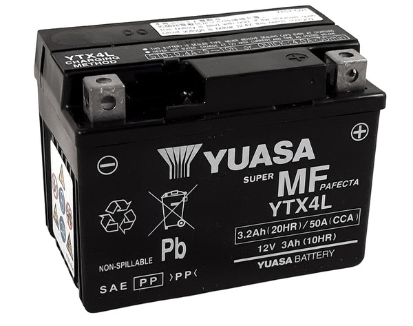 Поддръжка на Yuasa -Free Factory -Enabled Battery -YTX4L -FA