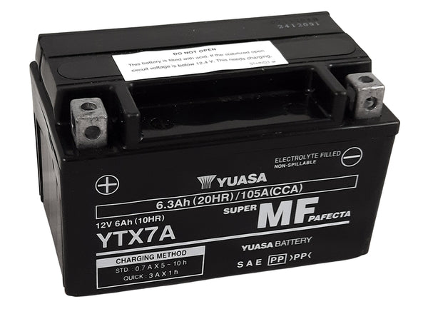 Поддръжка на Yuasa -Free Factory -Enabled Battery -YTX7A -FA