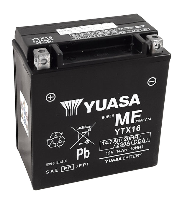 Поддръжка на Yuasa -Free Factory -Enabled Battery -YTX16 -FA