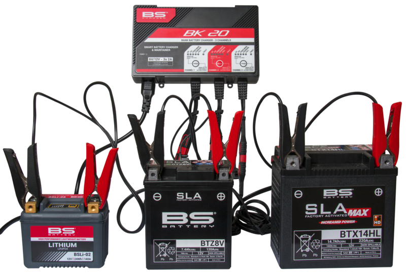 BS Battery BK20 Smart Battery Charger -6V/12V 3x2a