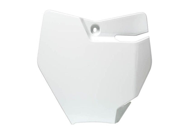 RACETECH Front Number Plate White R-TBKTMBN1665 