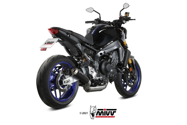 MIVV X-M1 Full Exhaust System-Steel Black/Stainless Steel Yamaha MT-09/SP/FZ-09 Y.066.LC4B