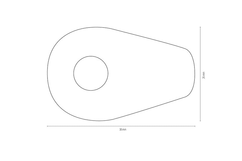 SHIN YO INDY SPACER ALU МОНТИЛНИ ПЛАТИ - YAMAHA MT 07/09/10 207-140