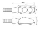 Индикатор за едно светодиод на Highsider Head, тонирано стъкло 203-280