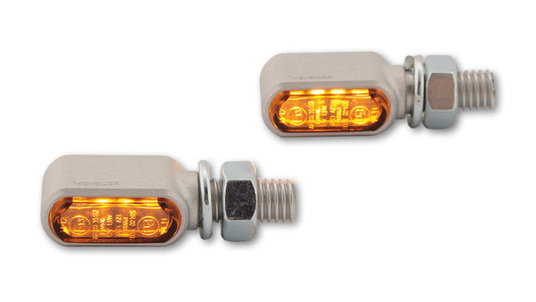 Показатели за LED LED LITT BRONX, сребро, тонирано стъкло, E-одобрени, (чифт) 204-2861