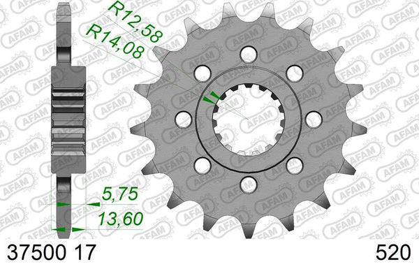 AFAM Steel Standard Front Spook 37500-520 37500-17