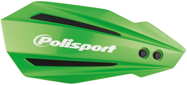Police Port MX Bullit Handguards Green - Kawasaki KX250 / 450 8308500036