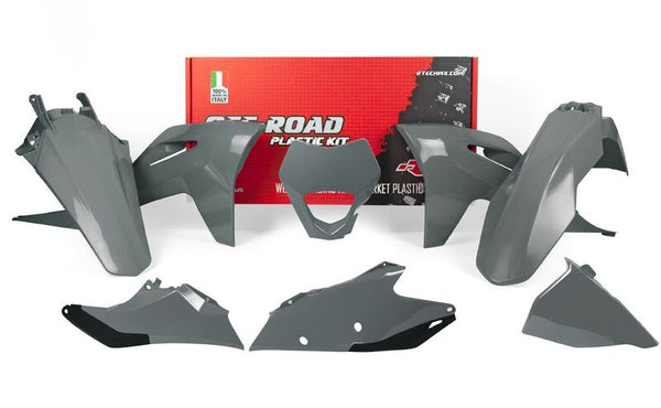 RACETECH Plastic Kit - Quantum Grey Gas Gas EC/EC-F R-KITGAS-GR0-521 