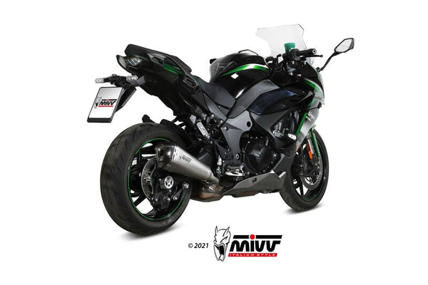 Mivv Delta Race Silencer Steel четка от неръждаема стомана/въглерод - Kawasaki Ninja 1000 SX K.054.LDRX