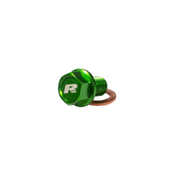 RFX Magnetic Drain Bolt (Green) [M10x15mmx1.25] FXDB2010099GN 