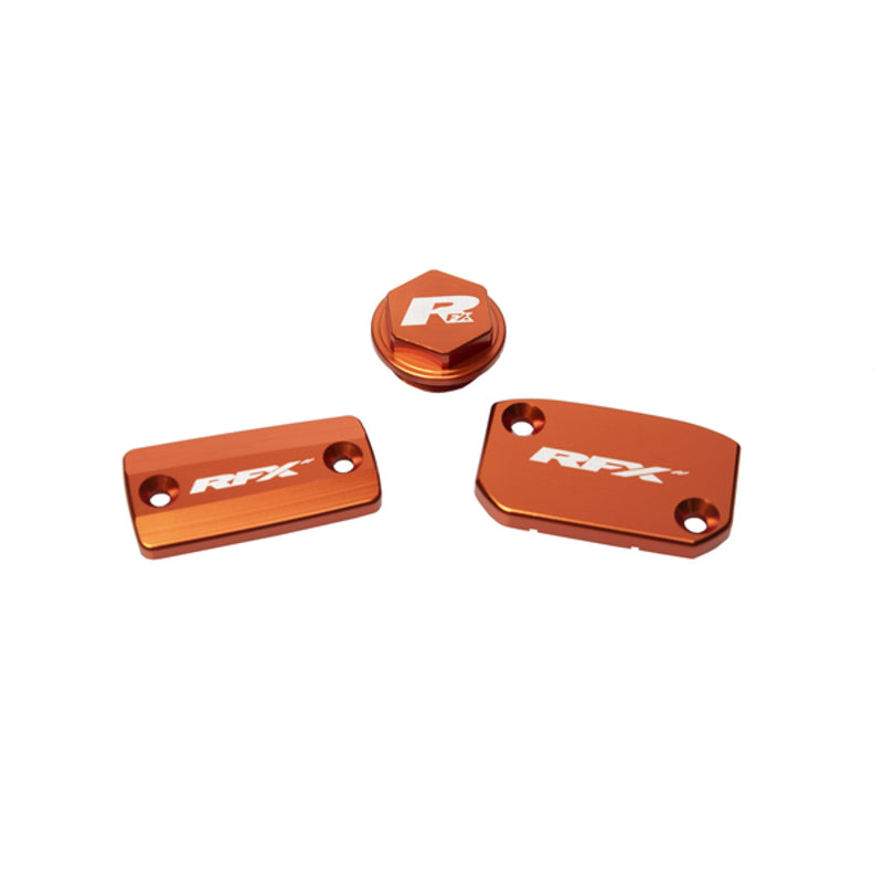 RFX Pro Reservoir Kit Kit (Orange) - KTM SX/SXF (Brembo Brake and Magura Clutch) FXRC5210099OR