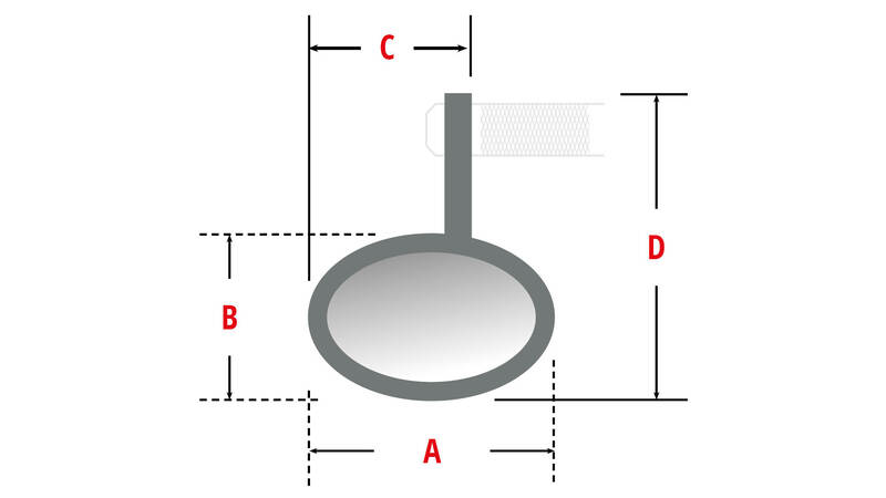 Highsider Montana Rim Bar End Mirror с LED индикатори (1pc) 301-528