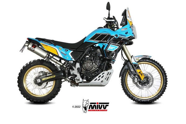 Mivv Dakar Slip-On Muffer неръждаема стомана-Yamaha Ténéré 700 19-22 Y.064.Ldkx