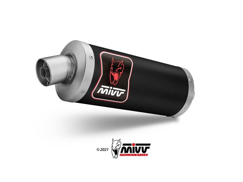 MIVV Dakar Slip-On Muffler Black Stainless Steel - Yamaha Ténéré 700 19-22 Y.064.LDKB 