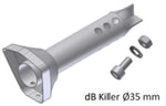 MIVV DB Killer för Delta Race-ljuddämpare Ø30 mm 50.SC.DK.116.0 med monteringsdetaljer, reservdel för avgassystem.