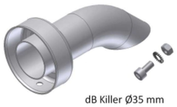 MIVV DB Killer för X-Cone 105 ljuddämpare Ø35 mm med monteringsdetaljer, reservdel för avgassystem. Perfekt tillbehör för fordonstillbehör.