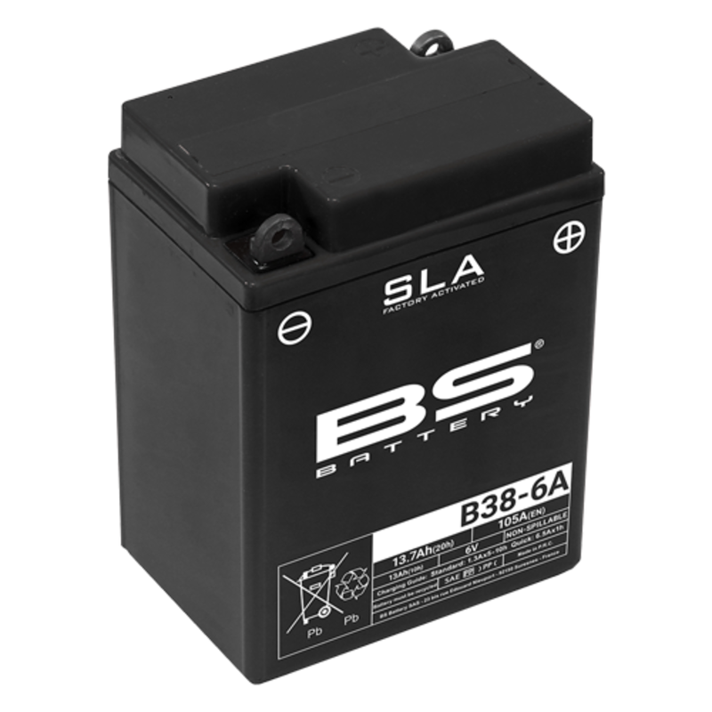 BS Battery SLA Batteryance Free Factory Activated - B38-6A