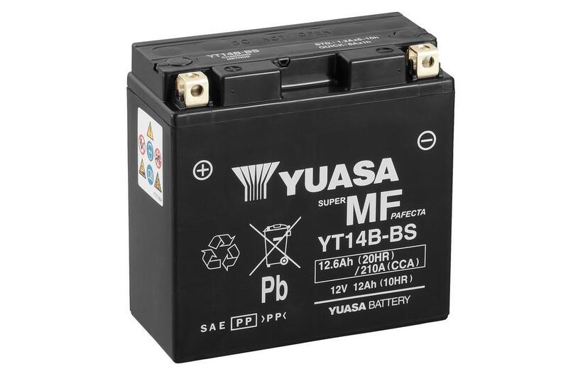 Yuasa maintenance -free factory -enabled battery - YT14B -FA