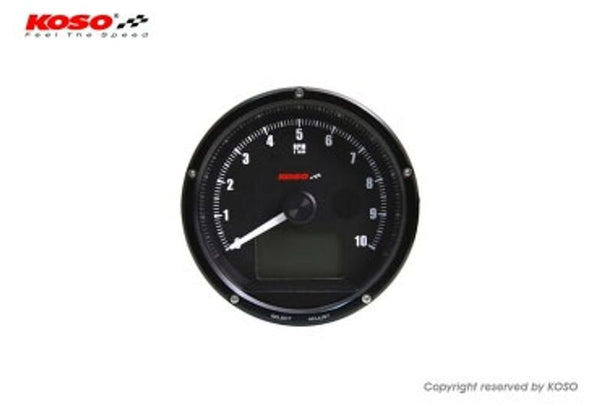 KOSO Tachometer and Speetser Black Face Max 10000 RPM // Max 360km/H (с Shiftlight) BA035110-03