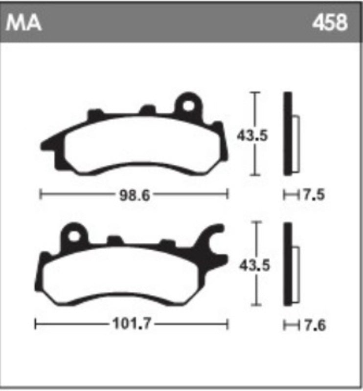 Органични спирачни накладки на Tecnium Street - MA458 1119015