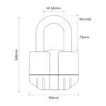 Oxford Boss Lock Lock 16mm + Chain 12mm x 1,5m LK481