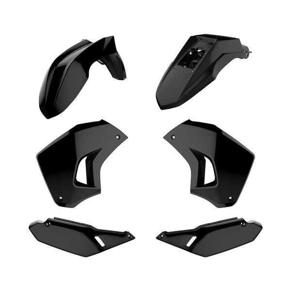 Пластмасов комплект Policeport Kawasaki KLR650 Black 90858