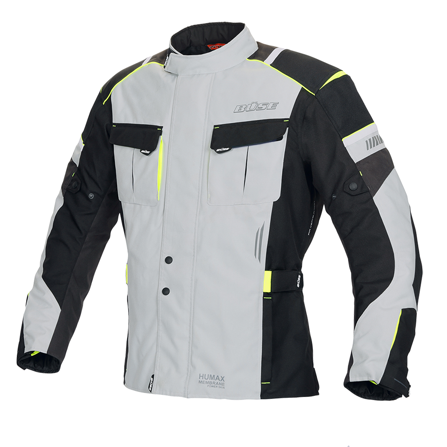 Buse Textile MC jacket Breno Pro Gray