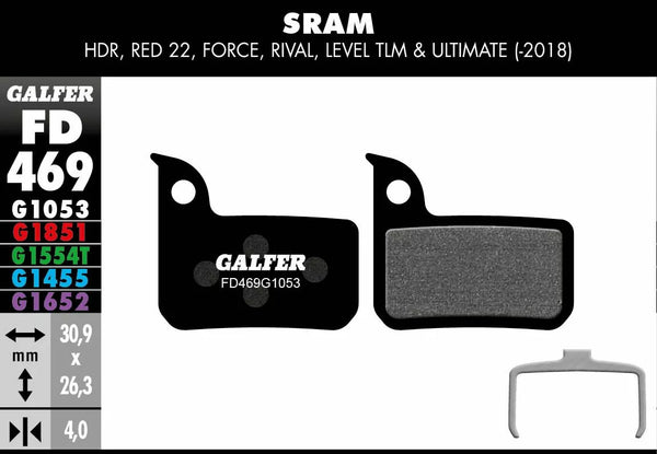 Galfer Brake Pad Performance FD469G1053