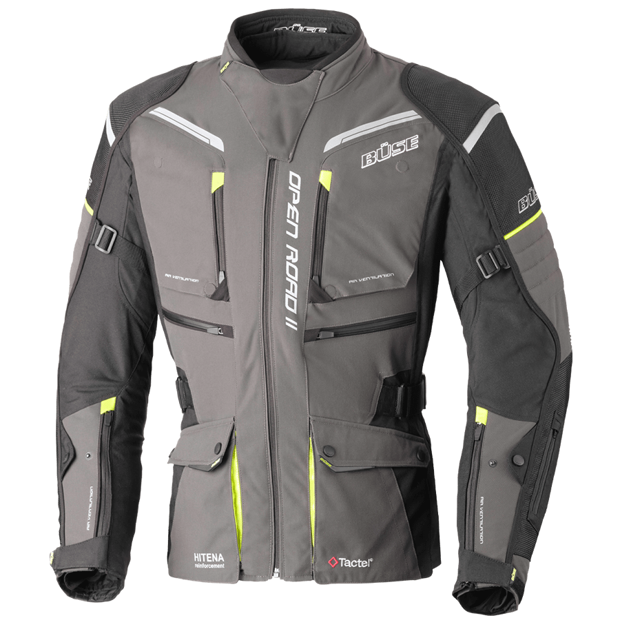 Büse Textile MC jacket Open Road II Titanium