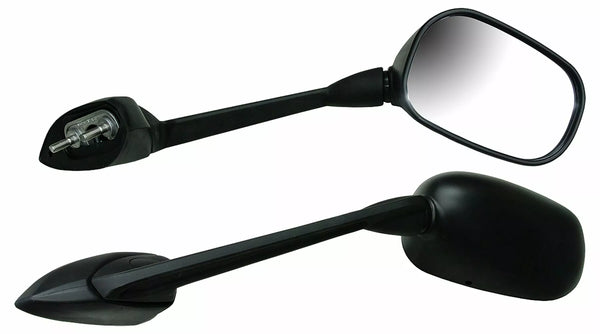 Emgo Mirror Black Left Ec Stem 20-57972