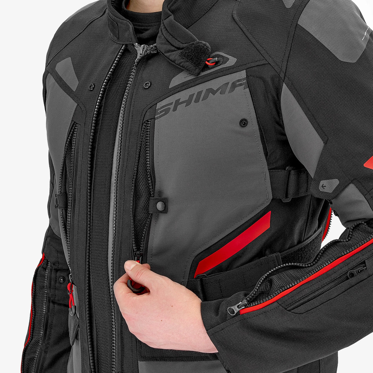 Shima textile mc-jacket dune черно /сиво