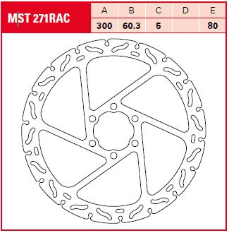 TRW спирачен ротор фиксиране RAC L/R MST271RAC