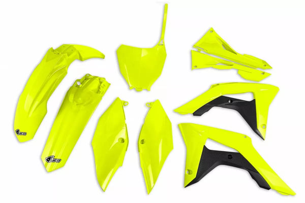 UFO BDYKIT CRF450 17 FL YE W/ARBOX HOKIT123@DFLU
