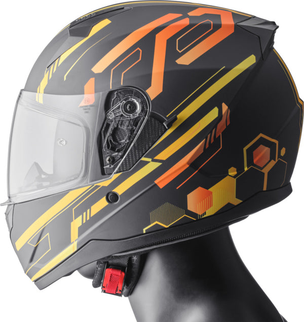 GMS Integral MC шлем Hexago Yellow /Orange