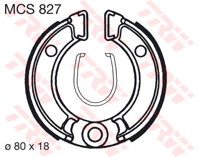 TRW спирачни обувки стандарт MCS827
