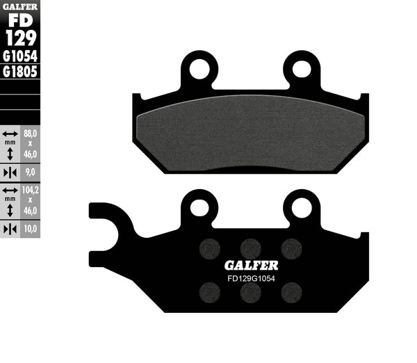 Galfer спирачна накладка полу метал FD129G1054