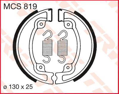 TRW спирачни обувки TRW MCS819 MCS819