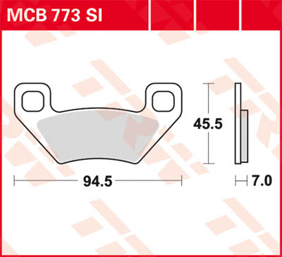 TRW спирачна подложка TRW MCB773SI MCB773SI