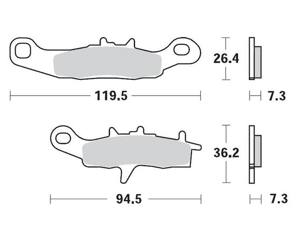 Moto-Master Brake Pad Racing GP 093912