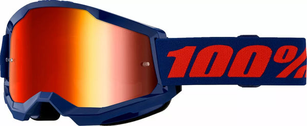 100% GOGGL STRATA 2 NAVY MR RD 50028-00021