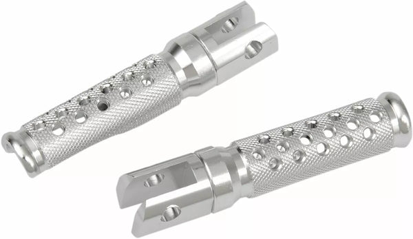 Emgo Footpegs Slash Cut Silver 50-11211a