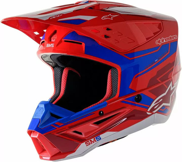 Alpinestars Cross MC шлем Supetech M5 действие 2 червено /синьо