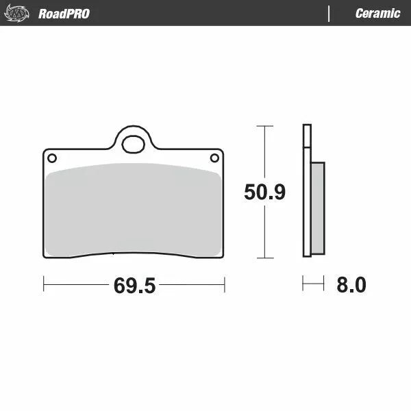 Moto-Master Brake Pad Ceramic 402004
