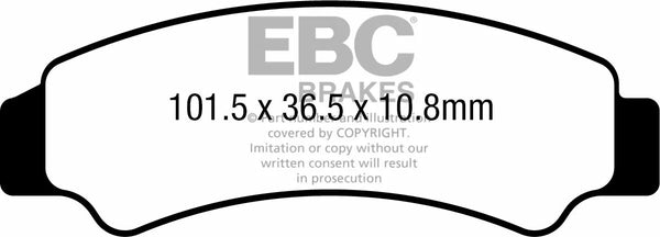 EBC спирачна накладка въглерод tt мръсотия fa726tt