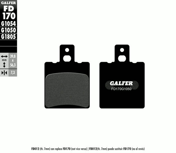 Galfer Brake Pad Semi Metal Scooter FD170G1050