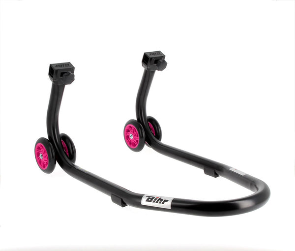 Bihr Home Track Front Stand Matt Black Pink Wheelsnull