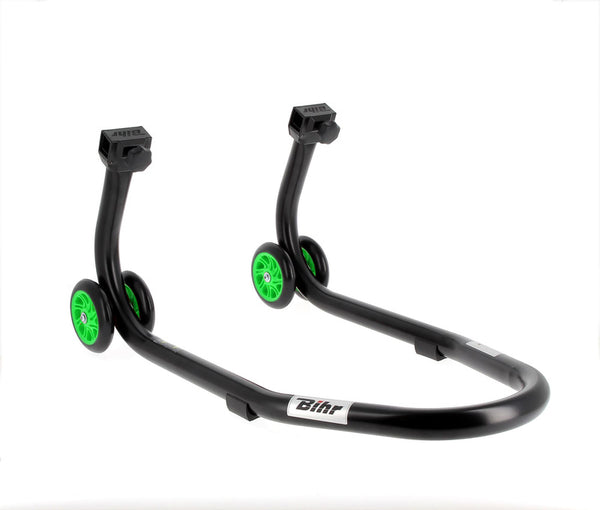 Bihr Home Track Front Stand Matt Black Green Wheelsnull