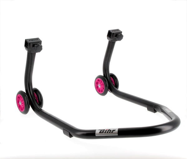 Bihr Home Track Задна стойка за падока с "V" адаптери Matt Black Pink Wheelsnull
