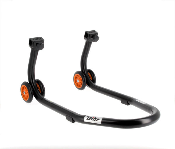 Bihr Home Track Front Stand Matt Black Orange Wheelsnull