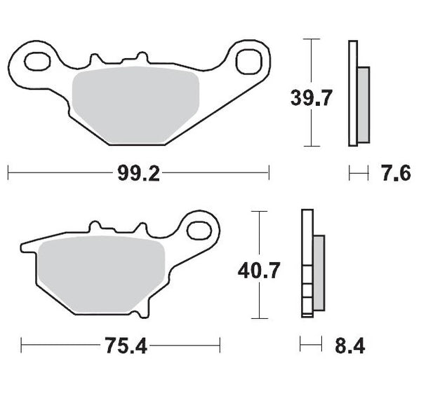 Moto-Master Brake Pad Racing 094811